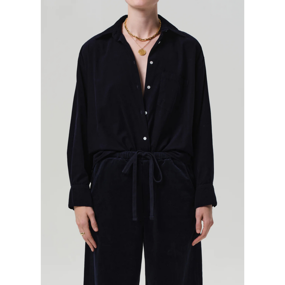Kayla Shirt Corduroy - True Navy