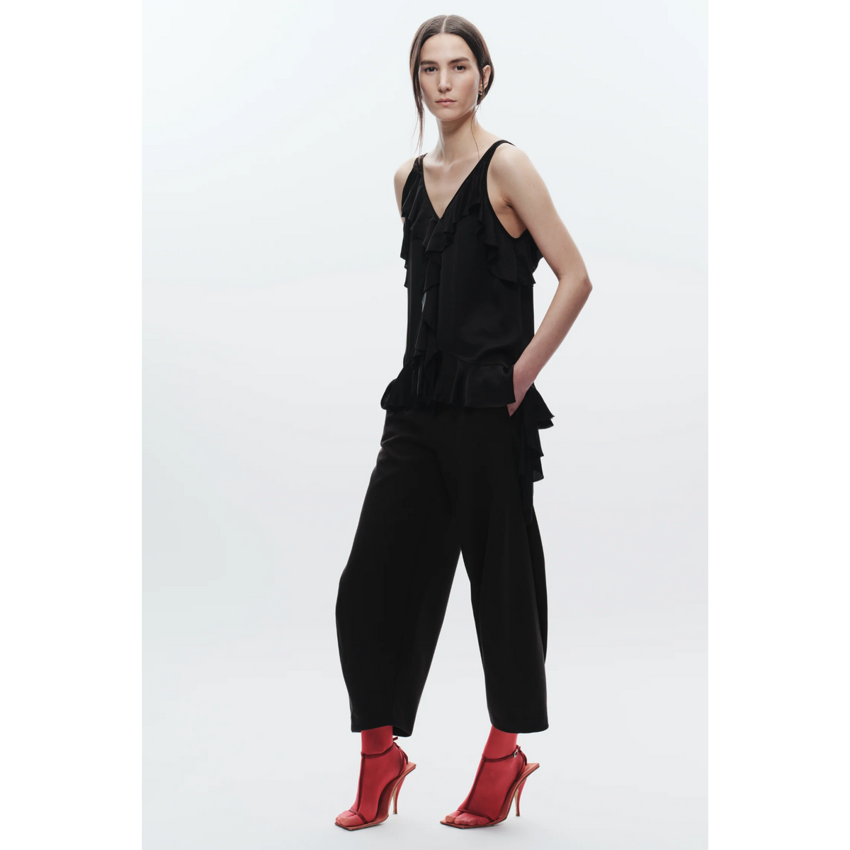 Kelce Barrel Trouser - Black