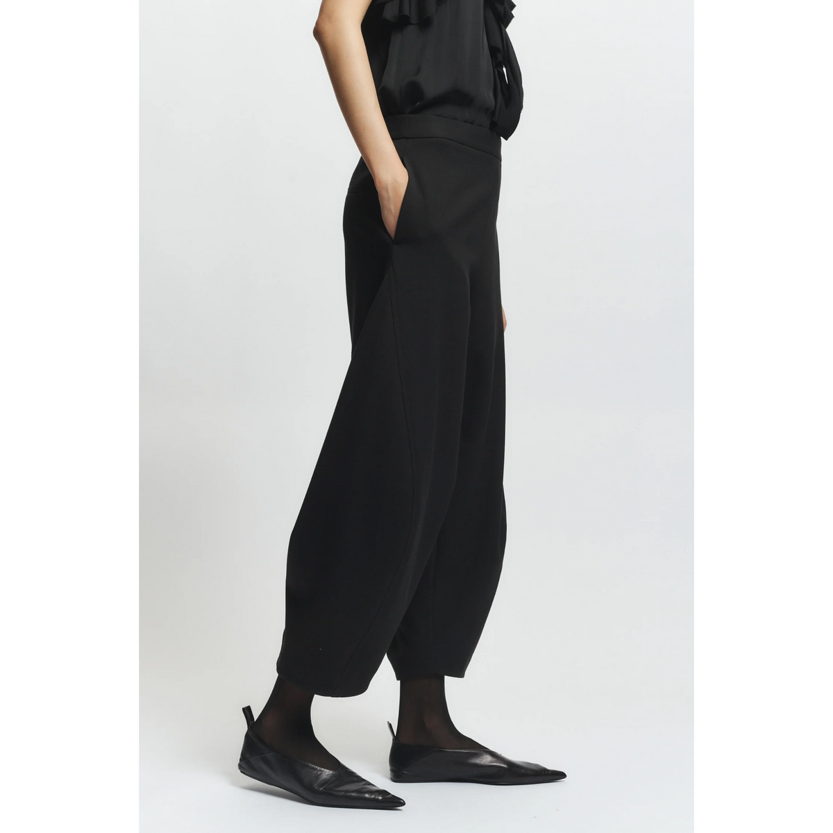 Kelce Barrel Trouser - Black