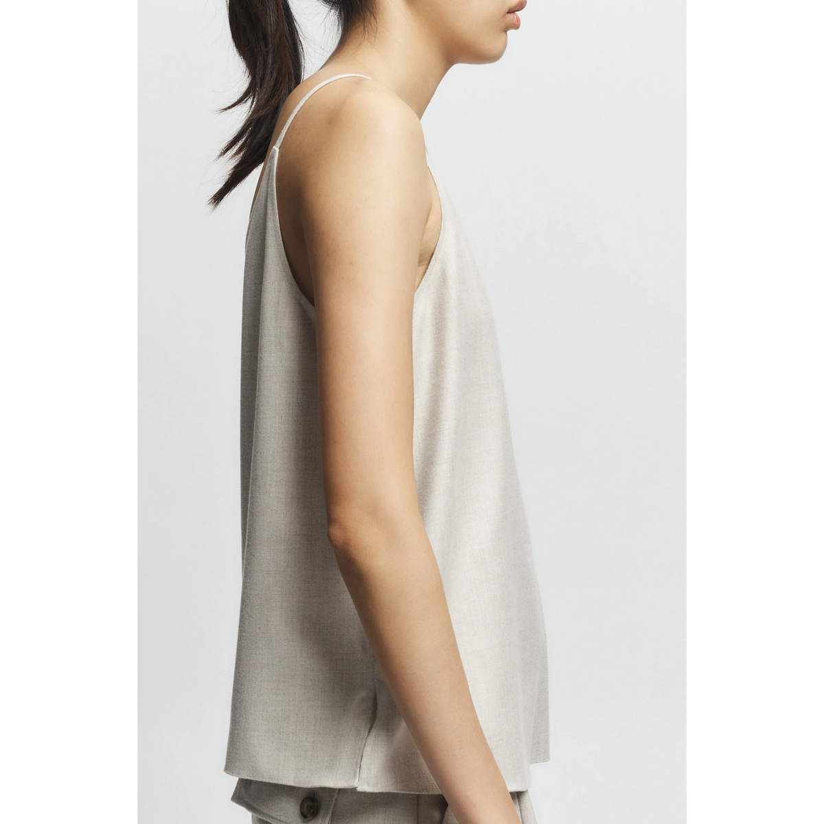 Keller V-Neck Swing Tank - Oatmeal