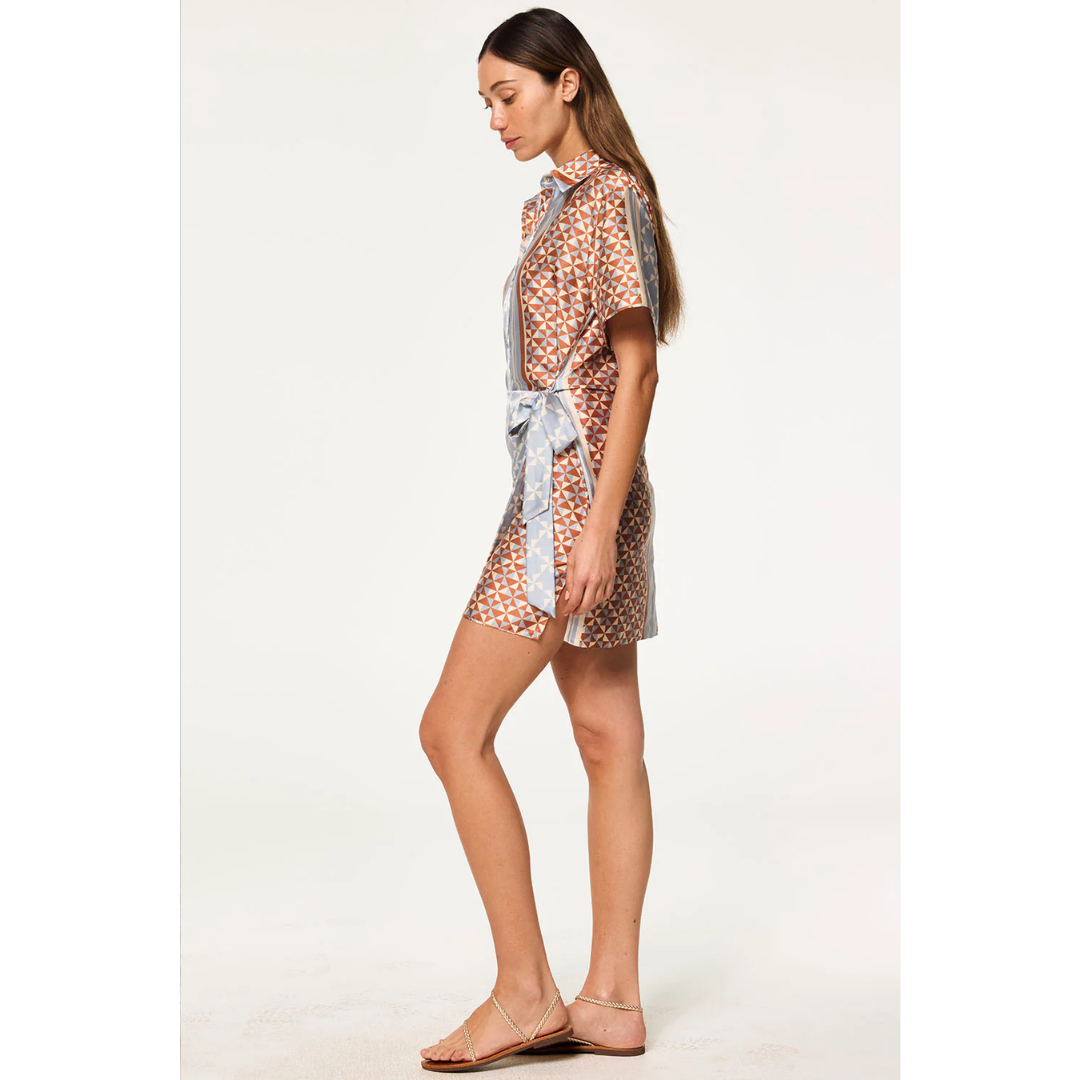 Kezia Dress - Checkered Tile