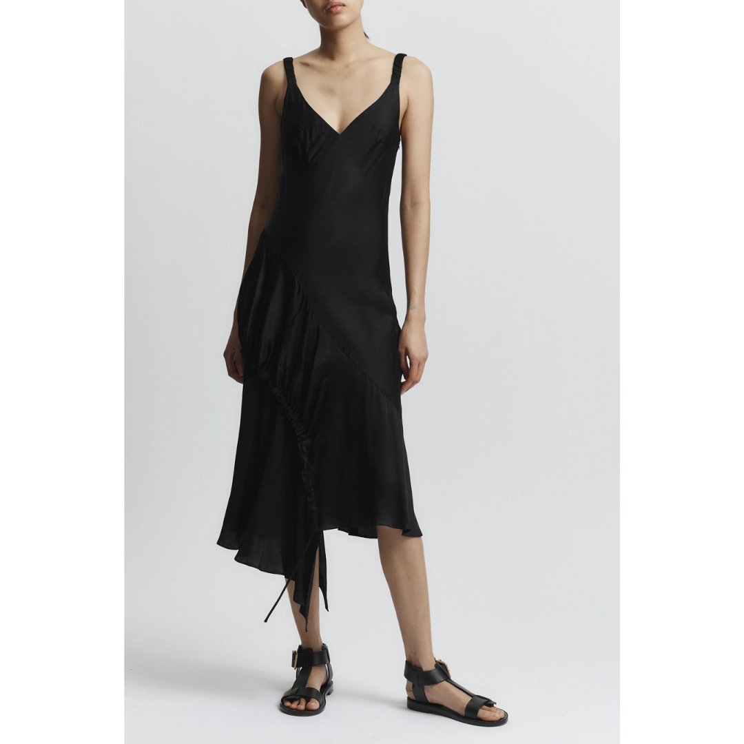 Kayla Asymmetric Midi Dress