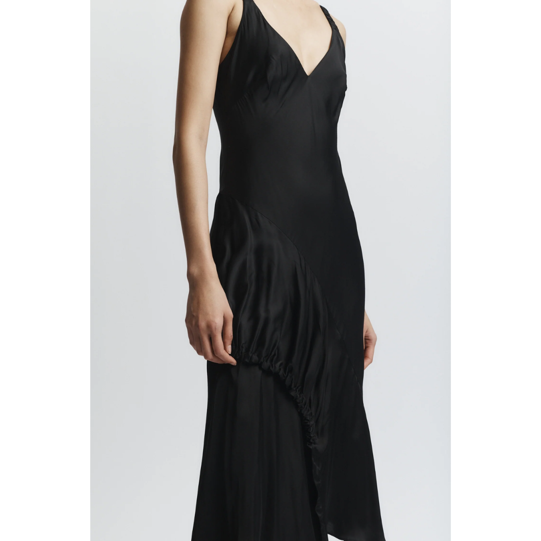Kayla Asymmetric Midi Dress