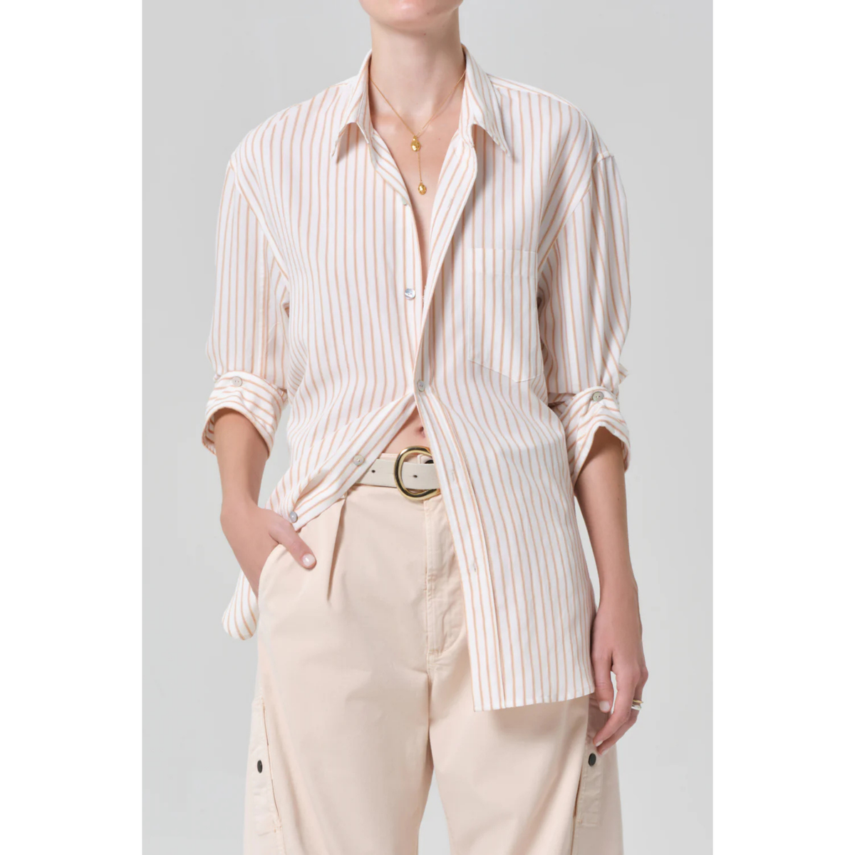 Kayla Shirt - Sherbet Stripe