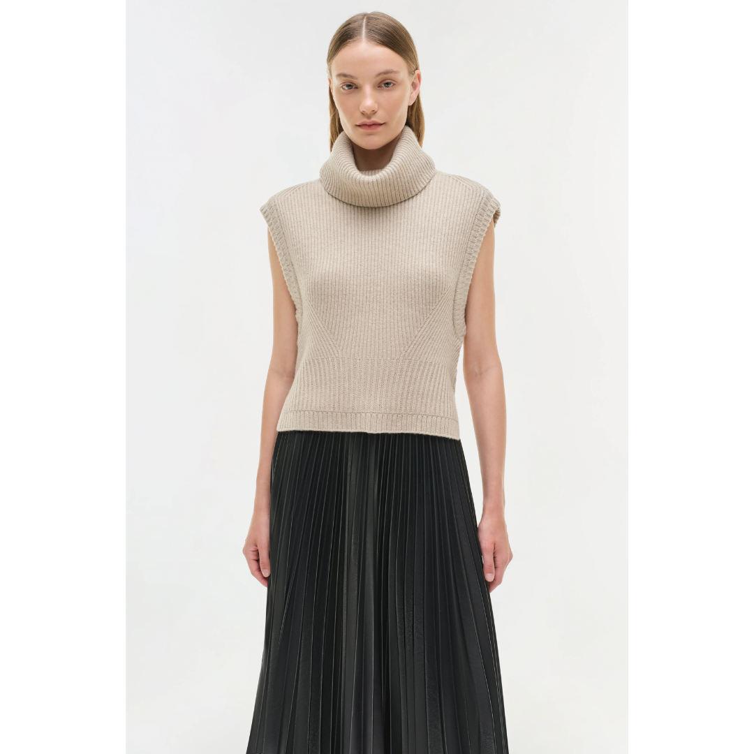 Kezia Vegan Leather Midi Skirt