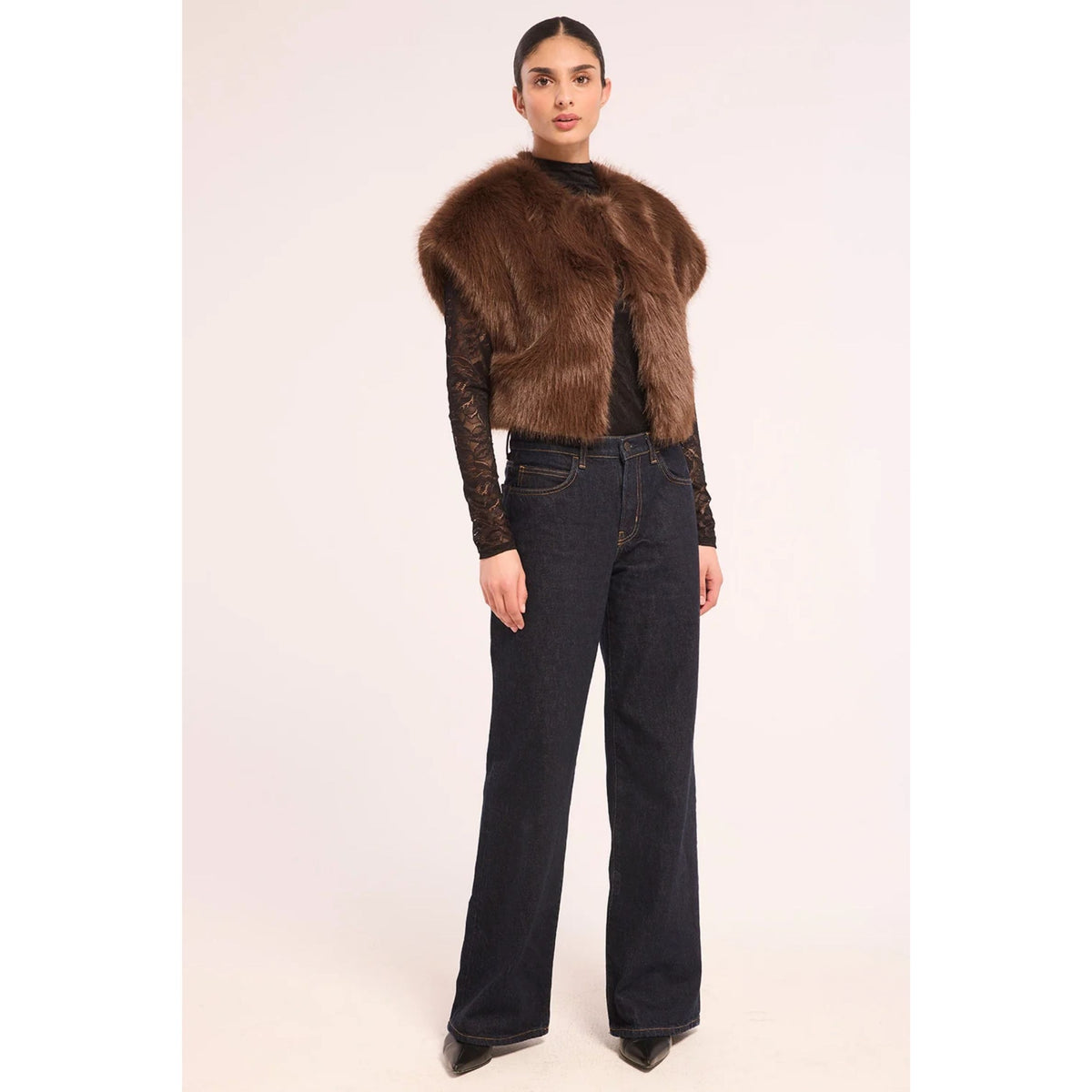 Kira Vest - Dark Brown