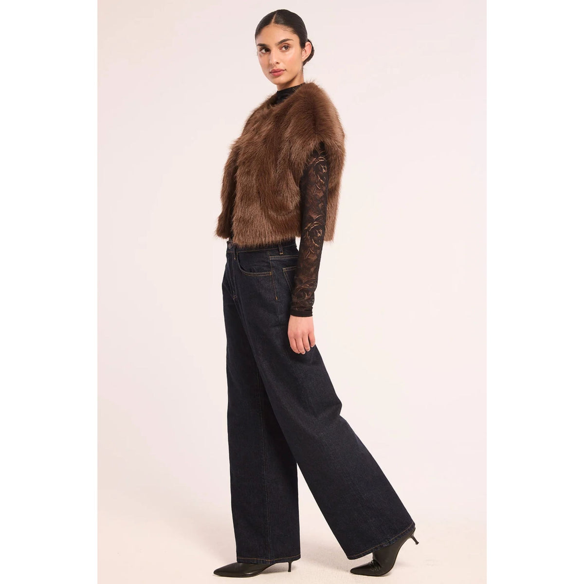 Kira Vest - Dark Brown