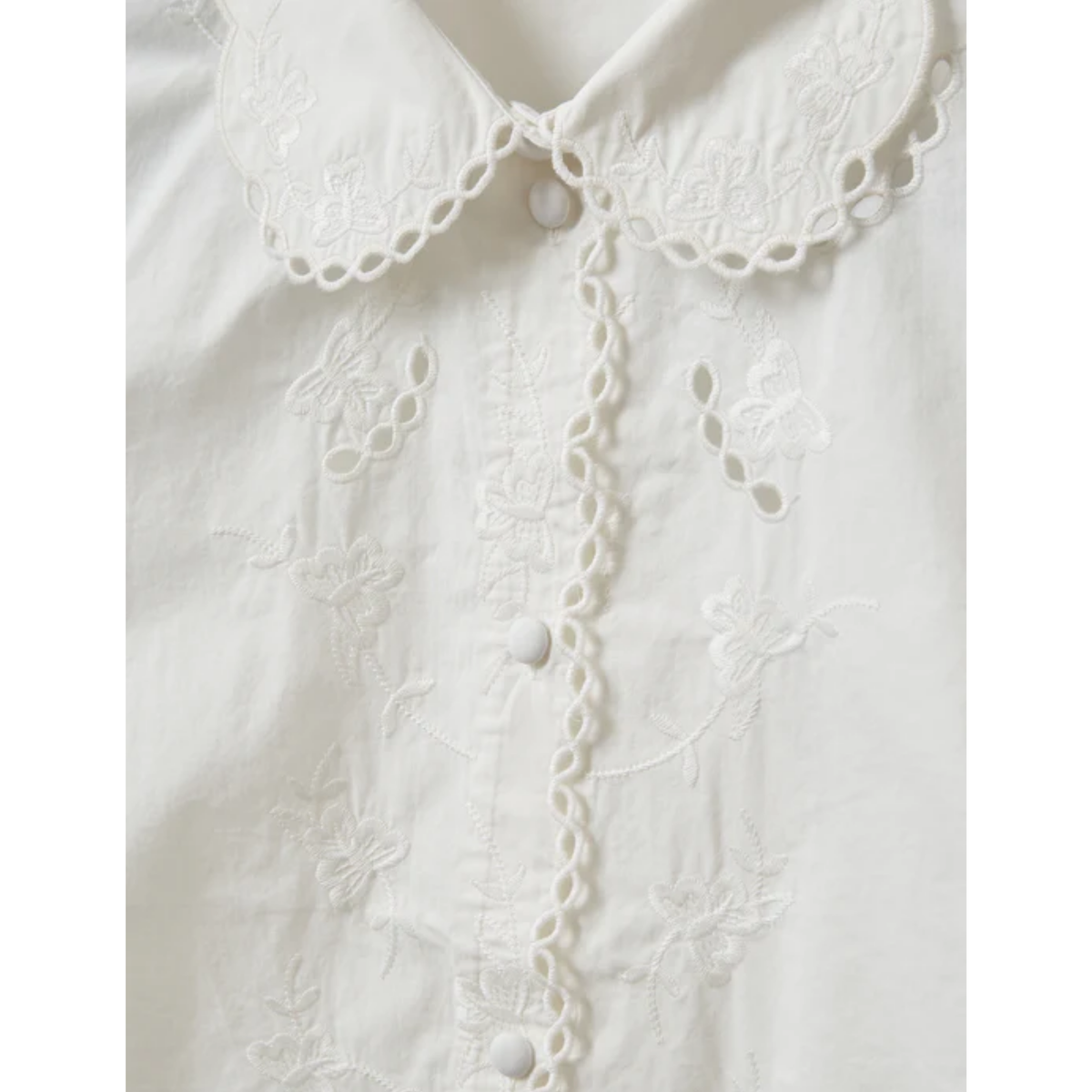 Kirsten Collar Shirt - White