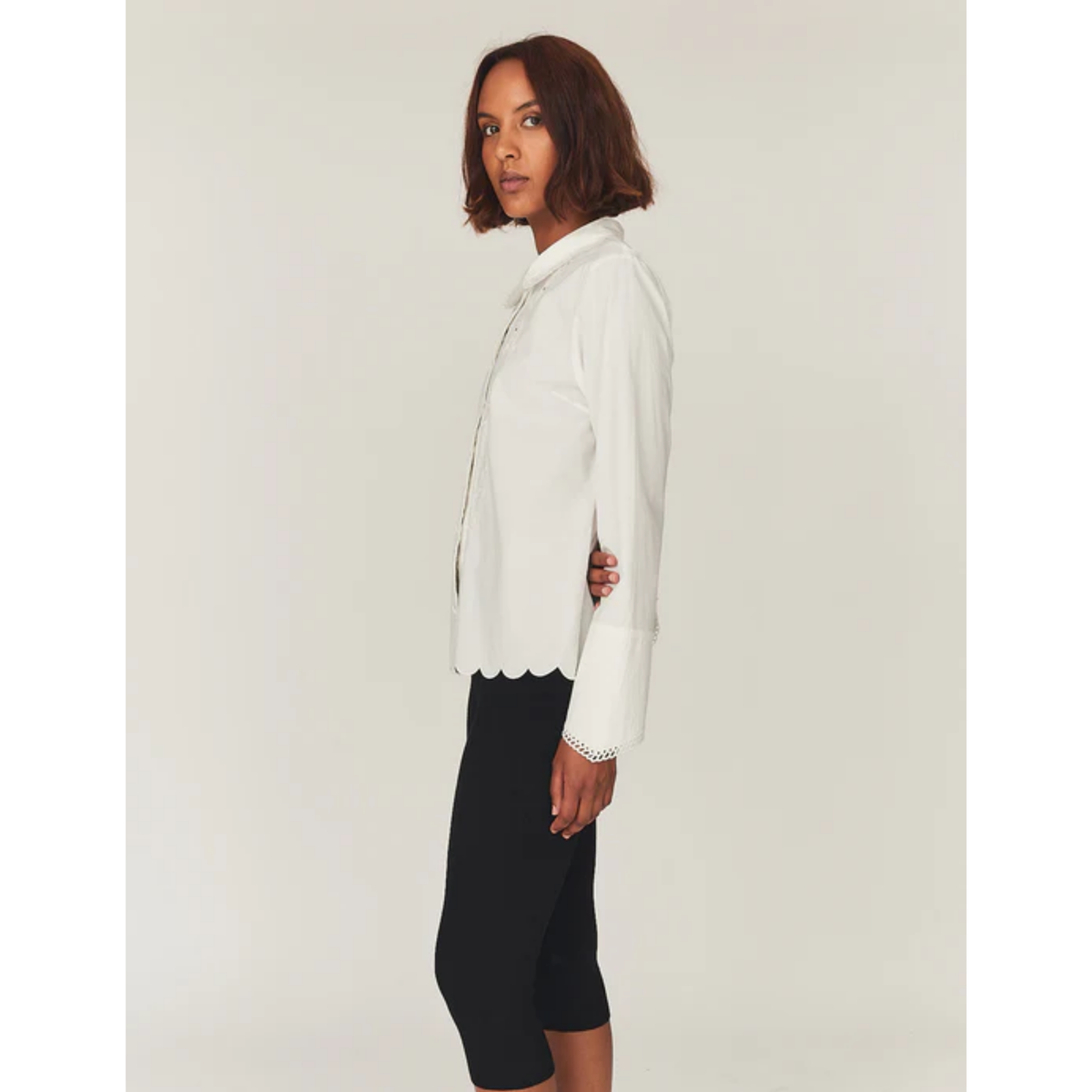Kirsten Collar Shirt - White