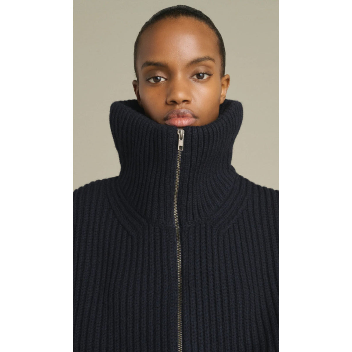 Kristen Oversized Sleeveless Cardigan - Navy