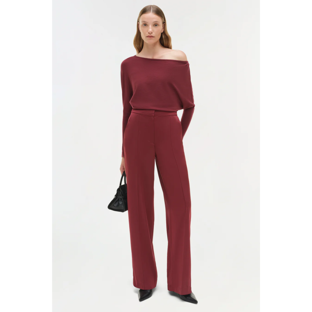 Kyra Satin Wide Leg Pant
