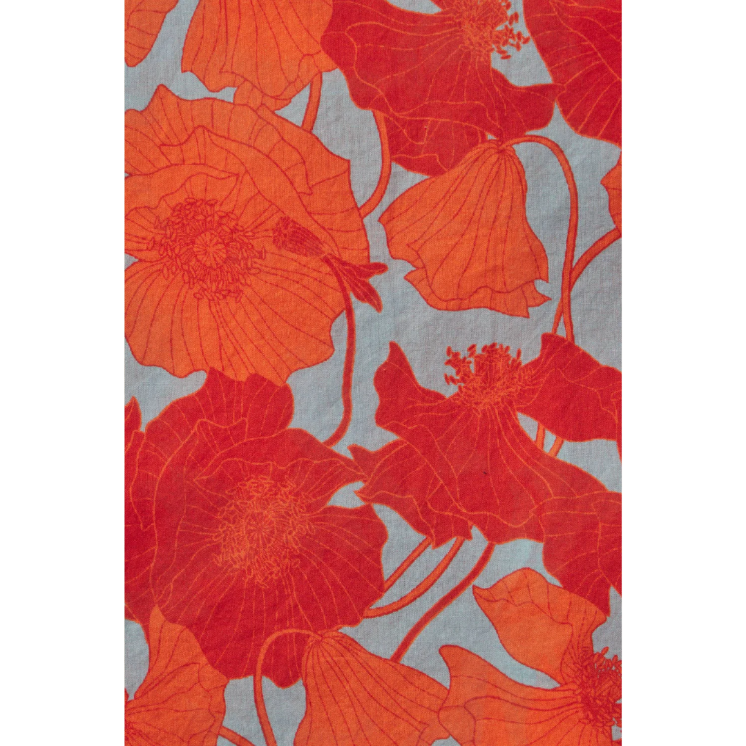 Lena Blouse - Shoreline Poppy