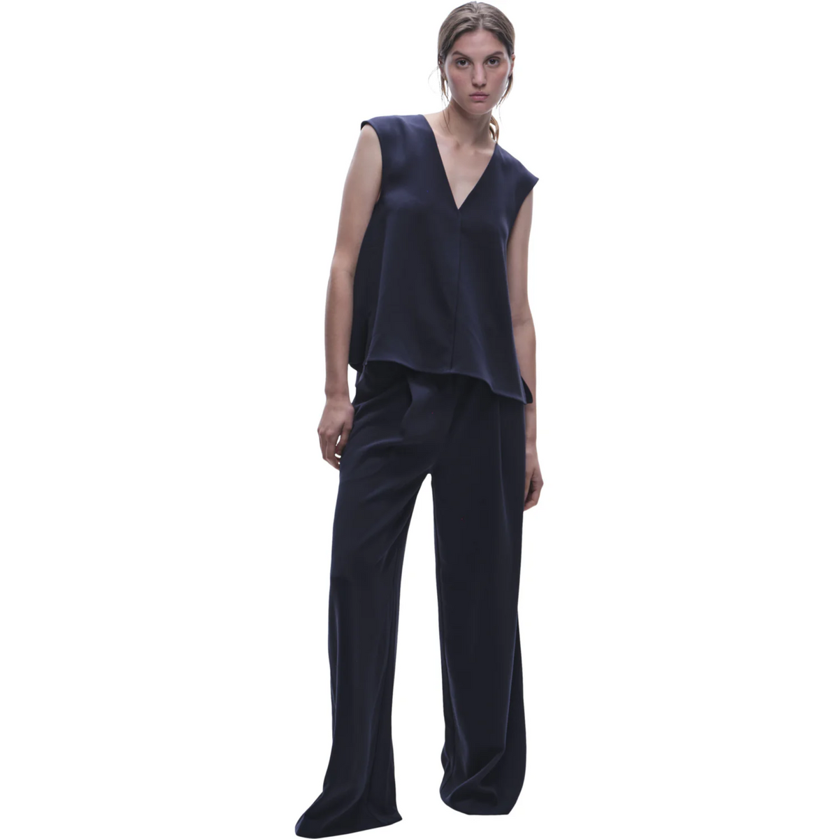 Samantha Swing Top - Navy