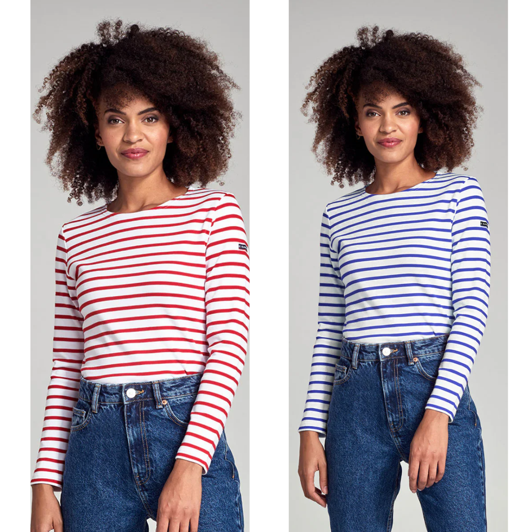Breton Striped Shirt Thick Cotton