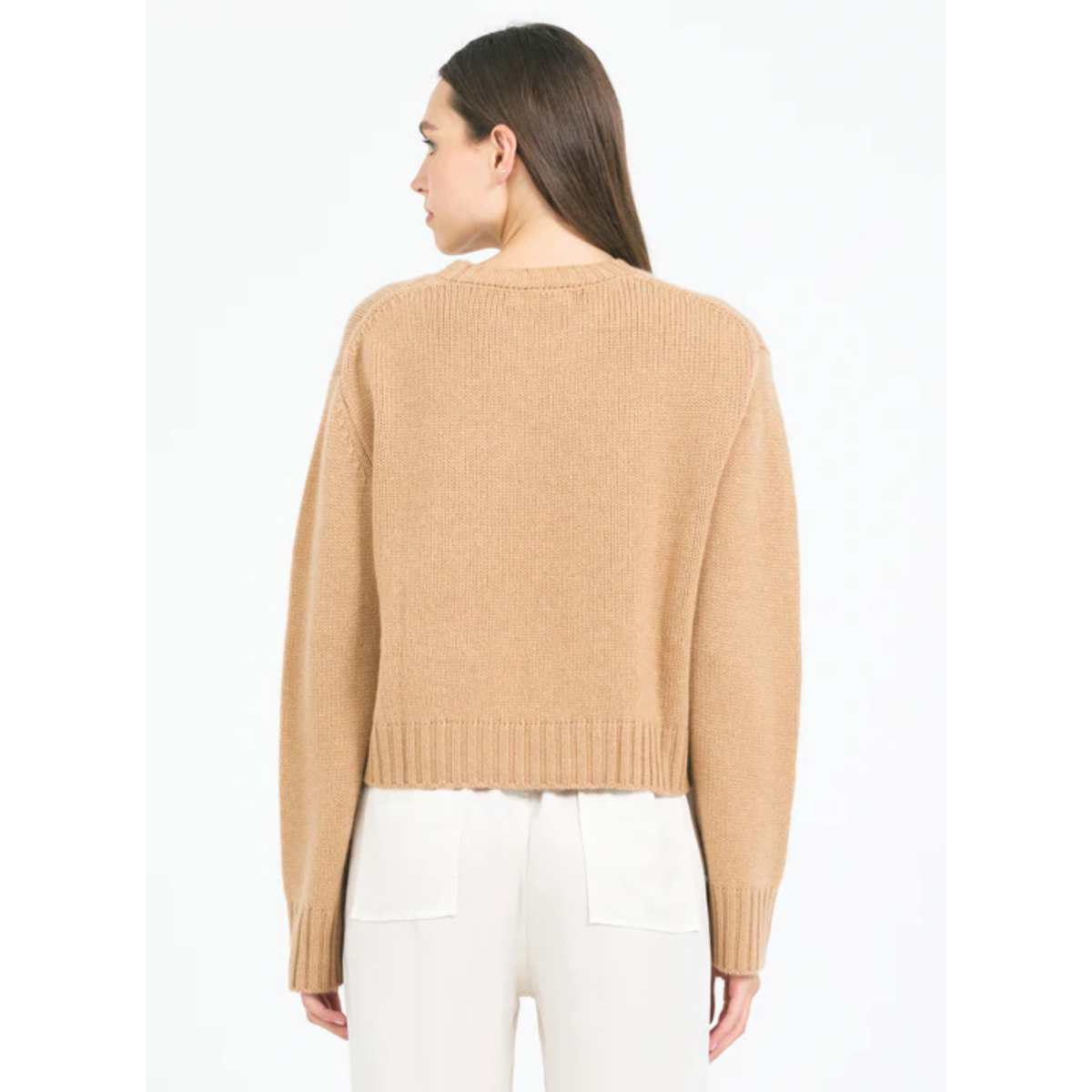 Levanzo Cashmere Cable Pullover - Chestnut