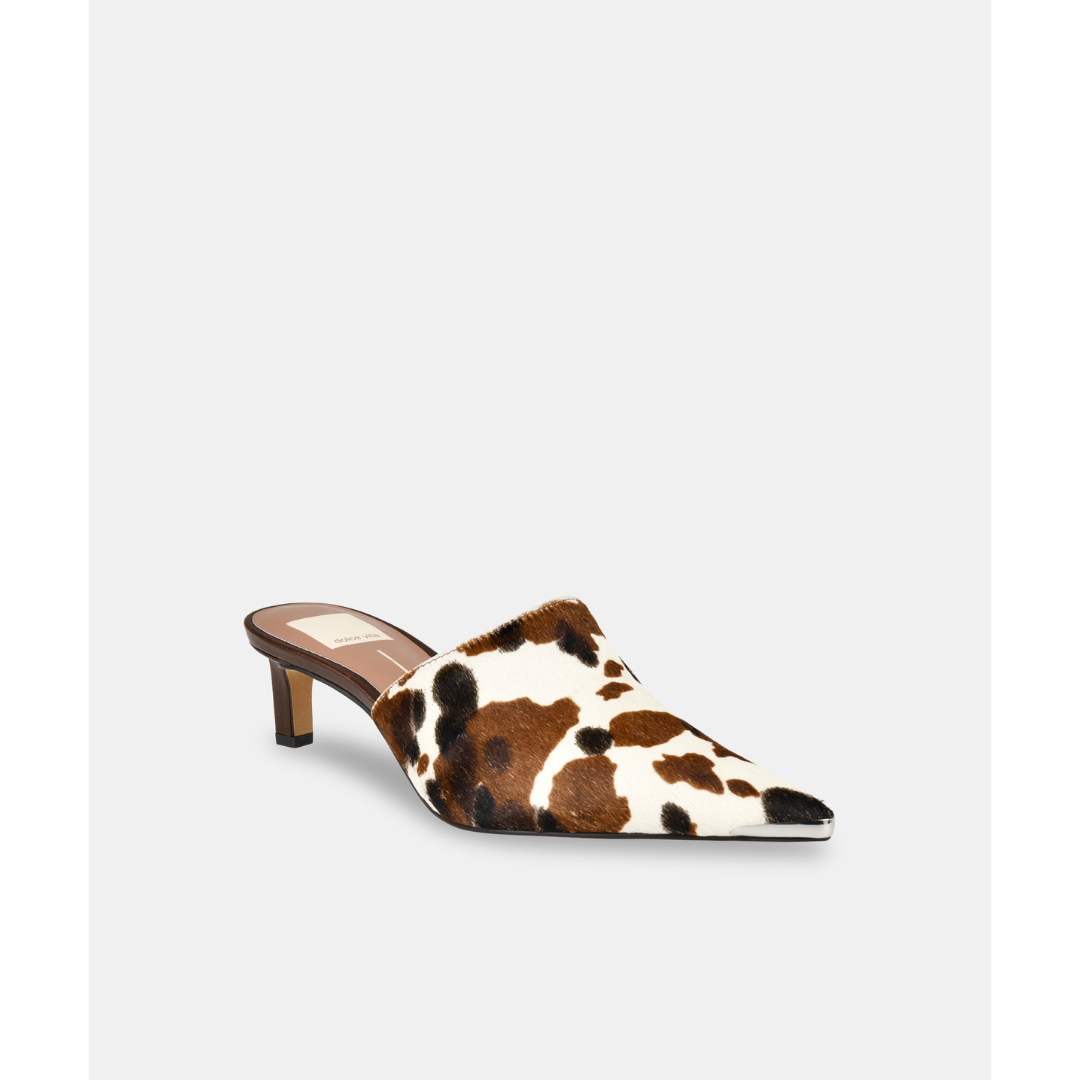 Lexy Heel - Cocoa Taurus Calf Hair