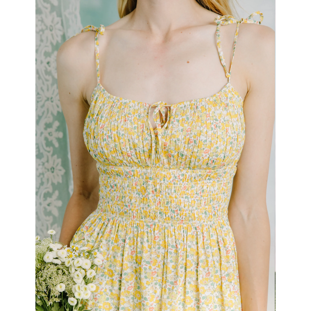 Margaux Dress - Mrs. Stoneley Yellow
