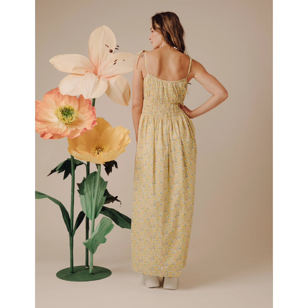 Margaux Dress - Mrs. Stoneley Yellow