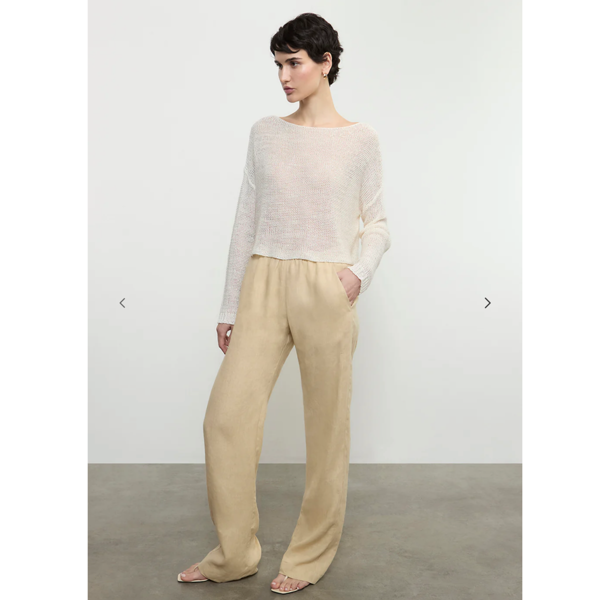 Linen Everywhere Pant - Blonde