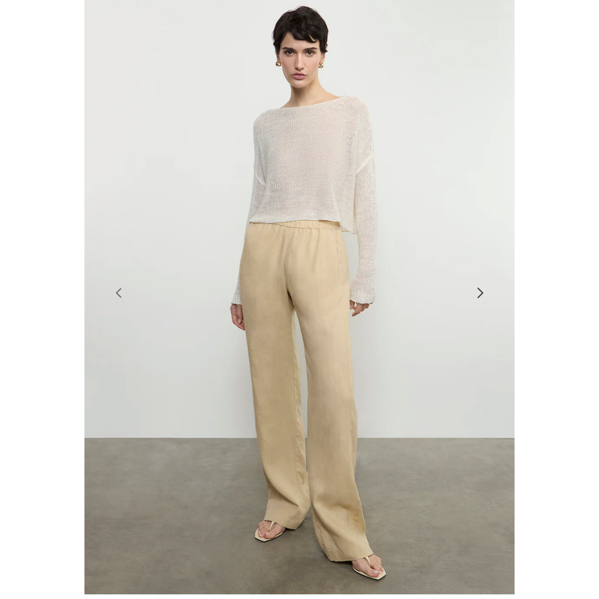 Linen Everywhere Pant - Blonde