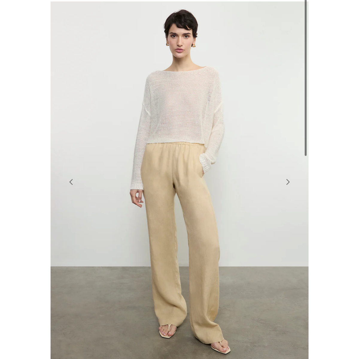 Linen Everywhere Pant - Blonde
