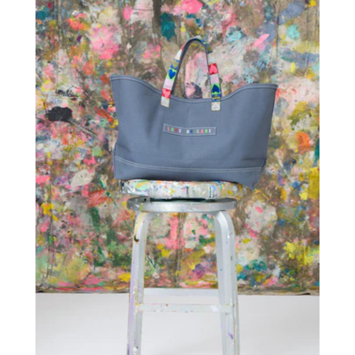 Love All Over Tote - French Blue