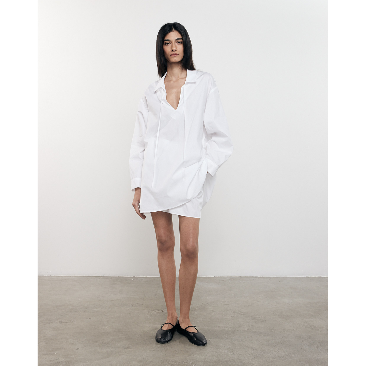 Poplin Caftan Dress