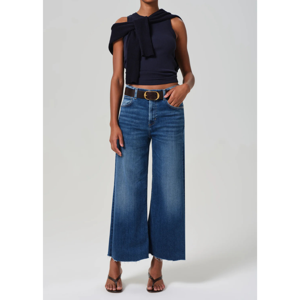Lyra Wide Leg Crop Raw - Ambry