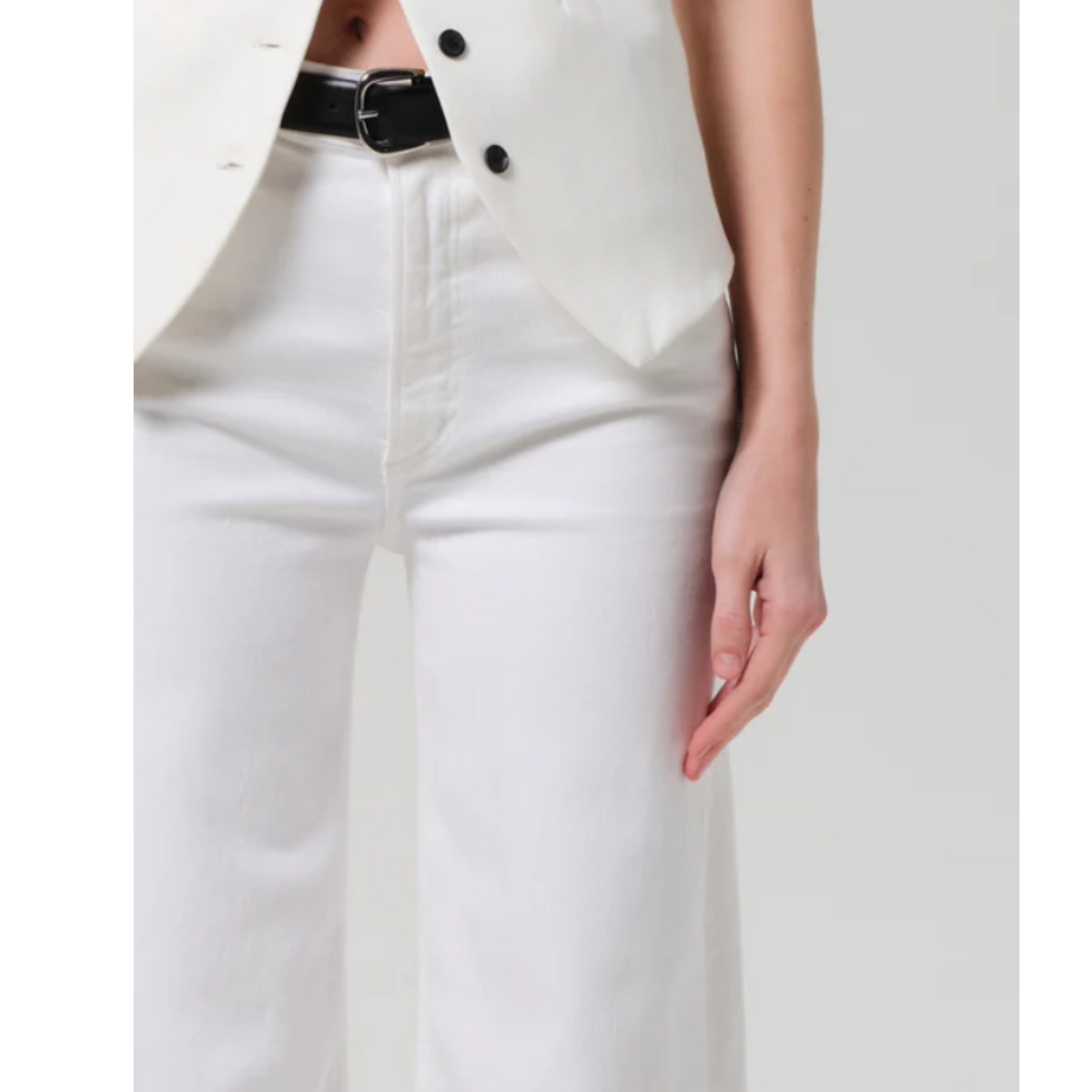 Lyra Long Wide Leg - Soft White