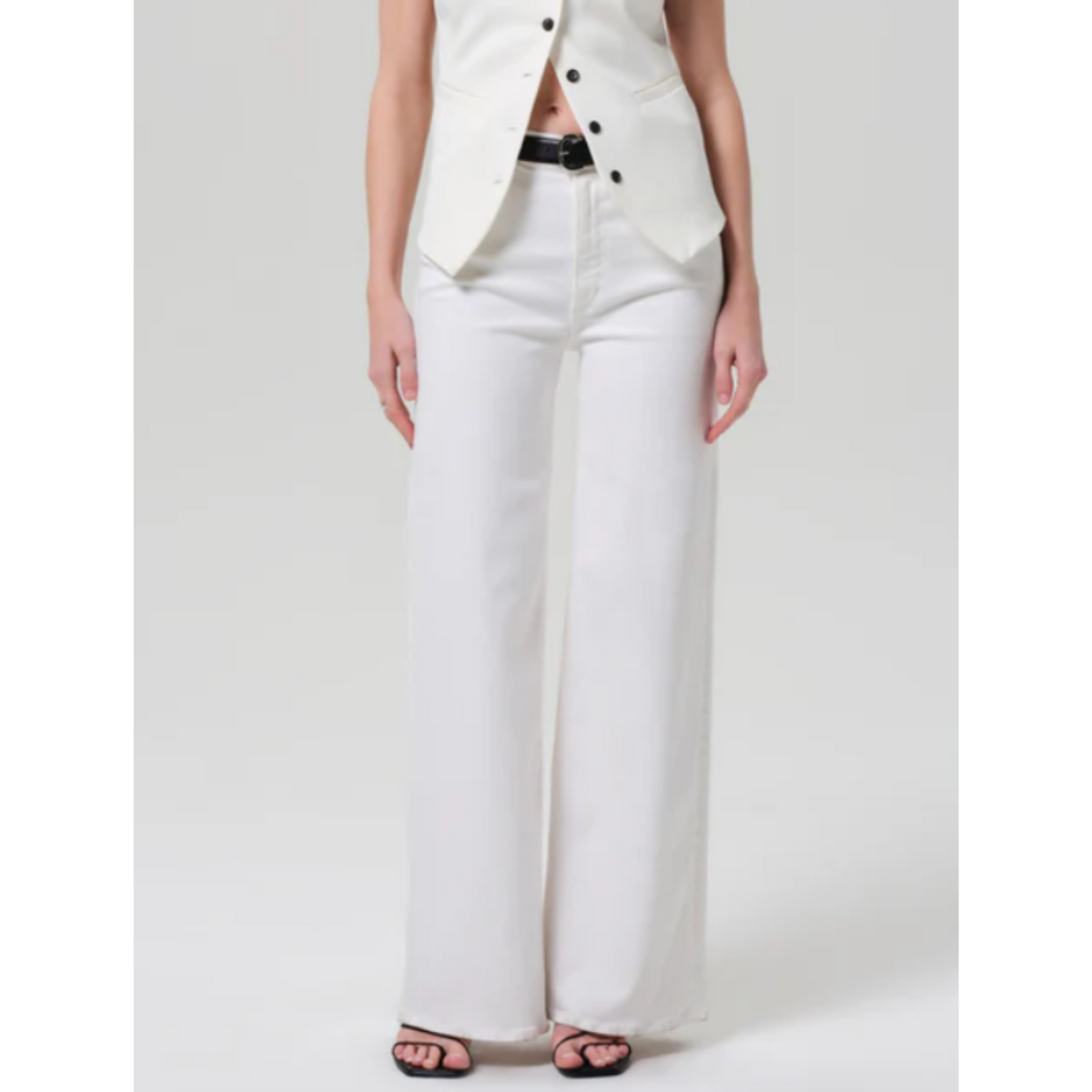 Lyra Long Wide Leg - Soft White
