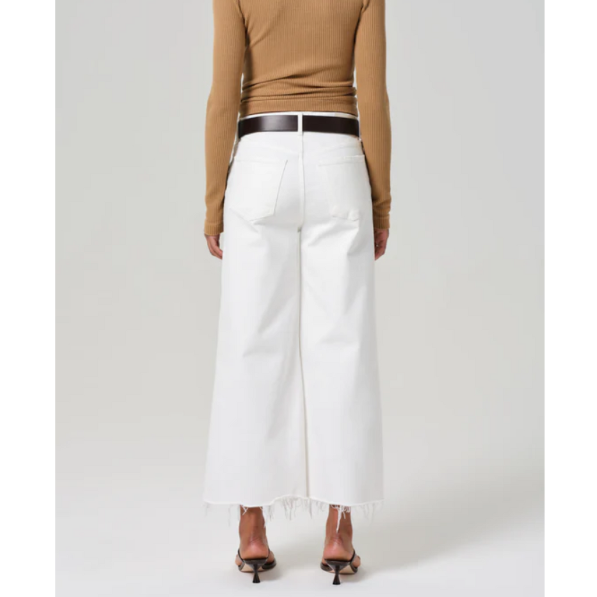 Lyra Wide Leg Crop- Soft White