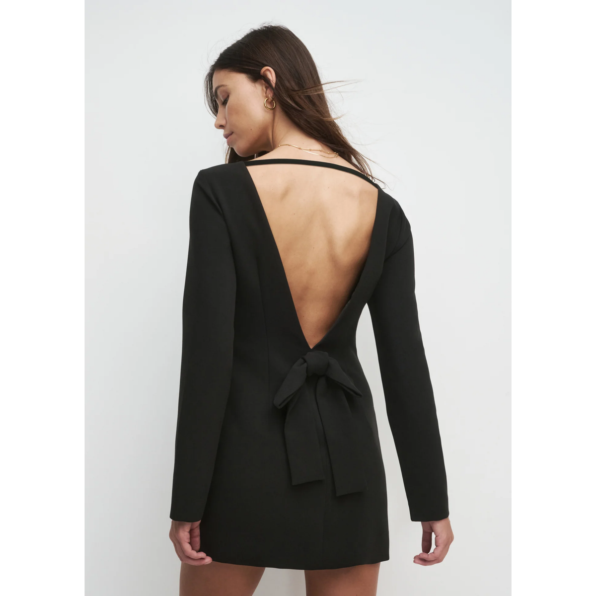 The Long Sleeve Meet Cute Dress - Black