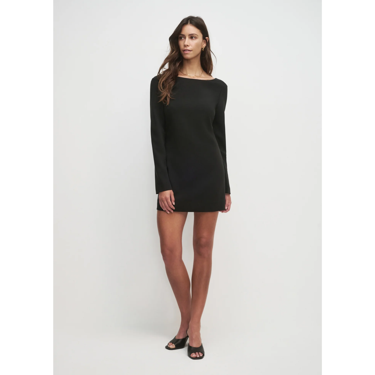 The Long Sleeve Meet Cute Dress - Black