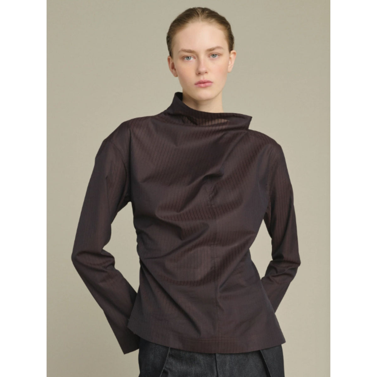 Lana Blouse - Fig/Brown