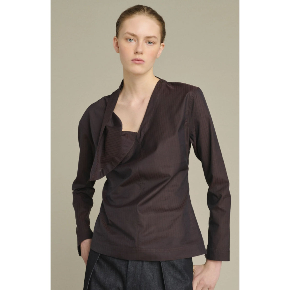 Lana Blouse - Fig/Brown