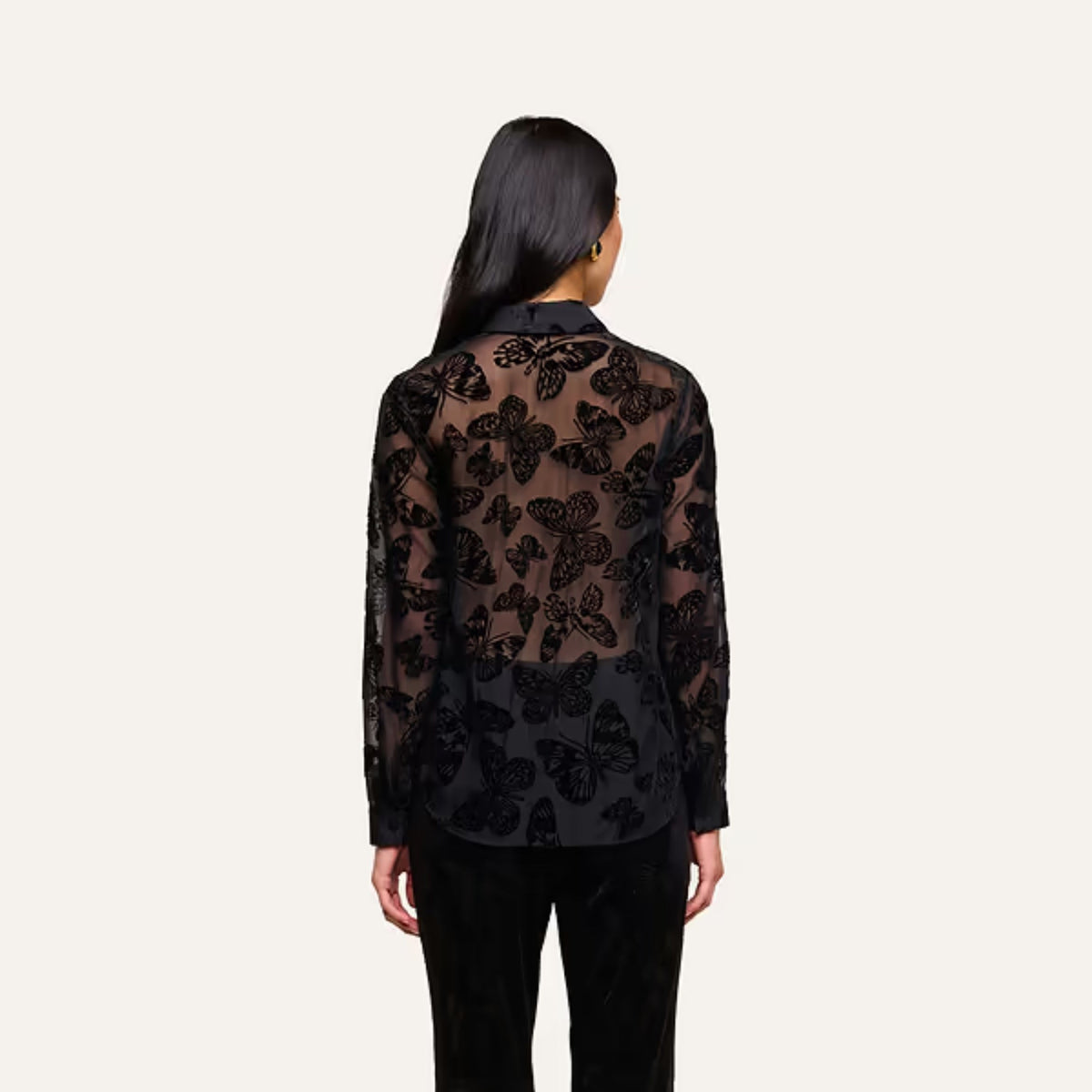 Laurent Blouse - Black Butterfly