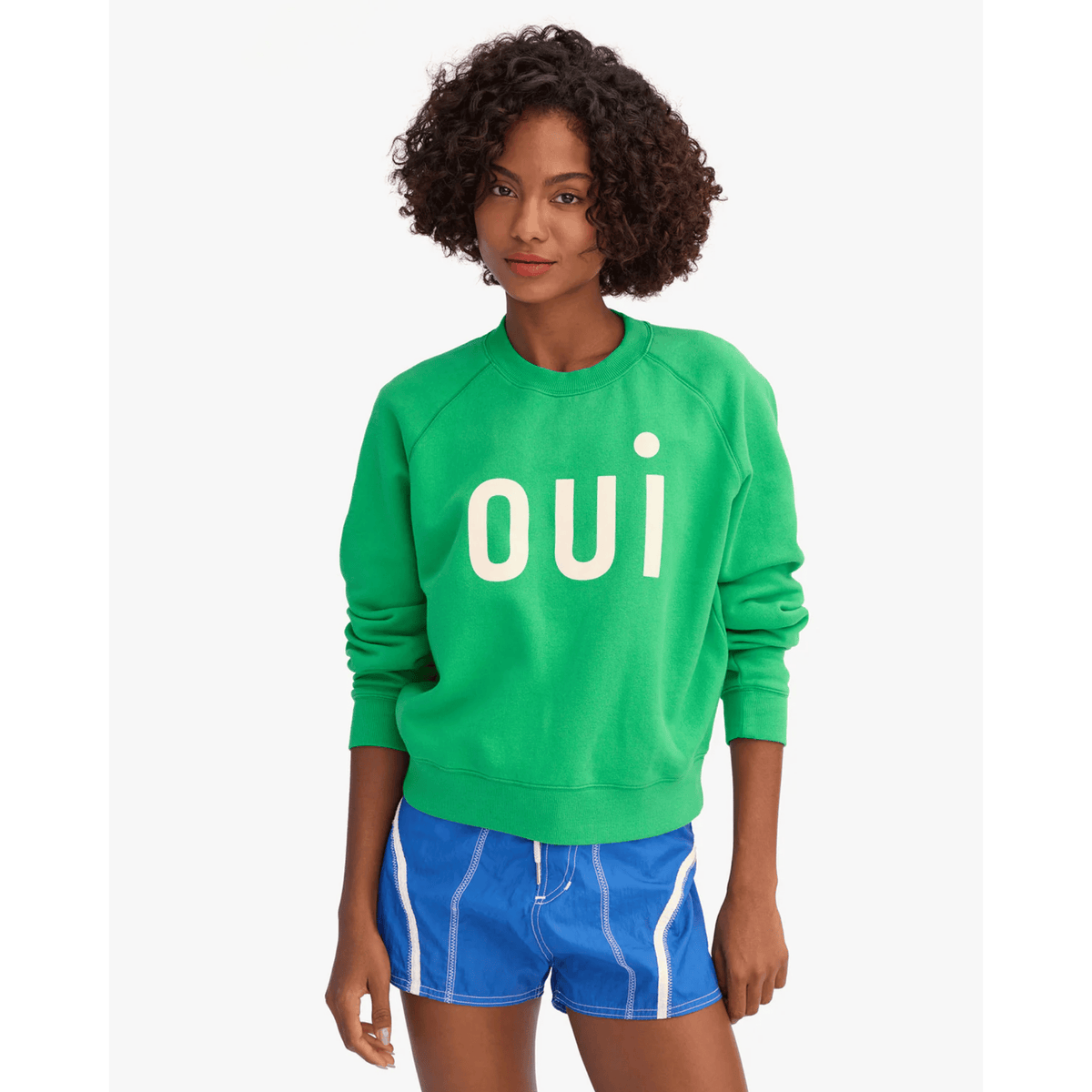 Le Court Sweatshirt - Green Oui