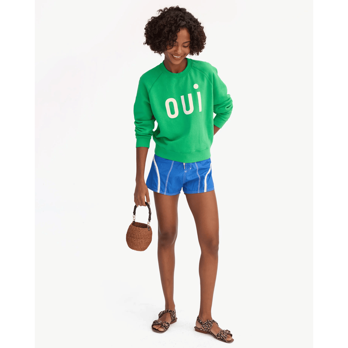 Le Court Sweatshirt - Green Oui