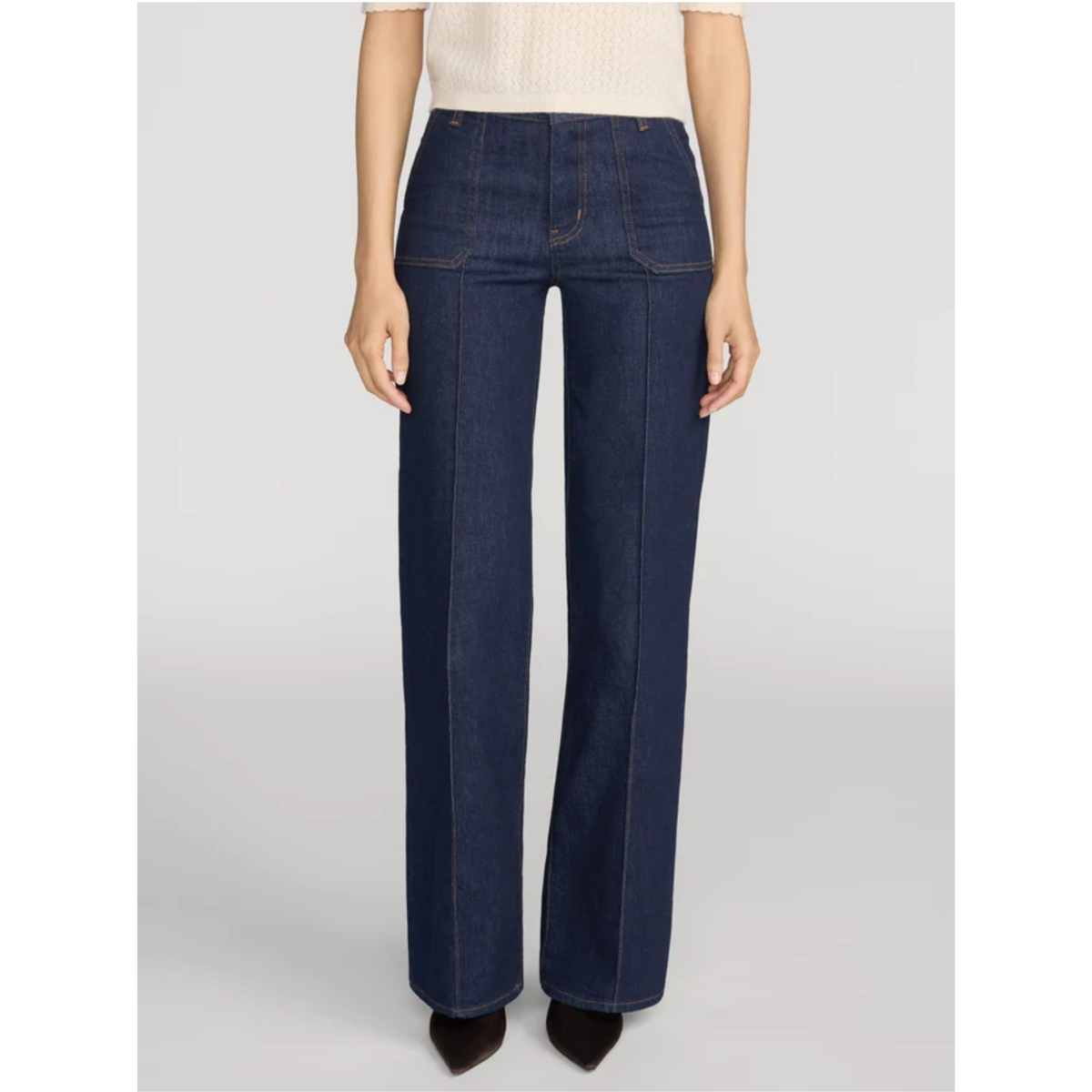 Le Slim Palazzo Pintuck Pocket - Rinse