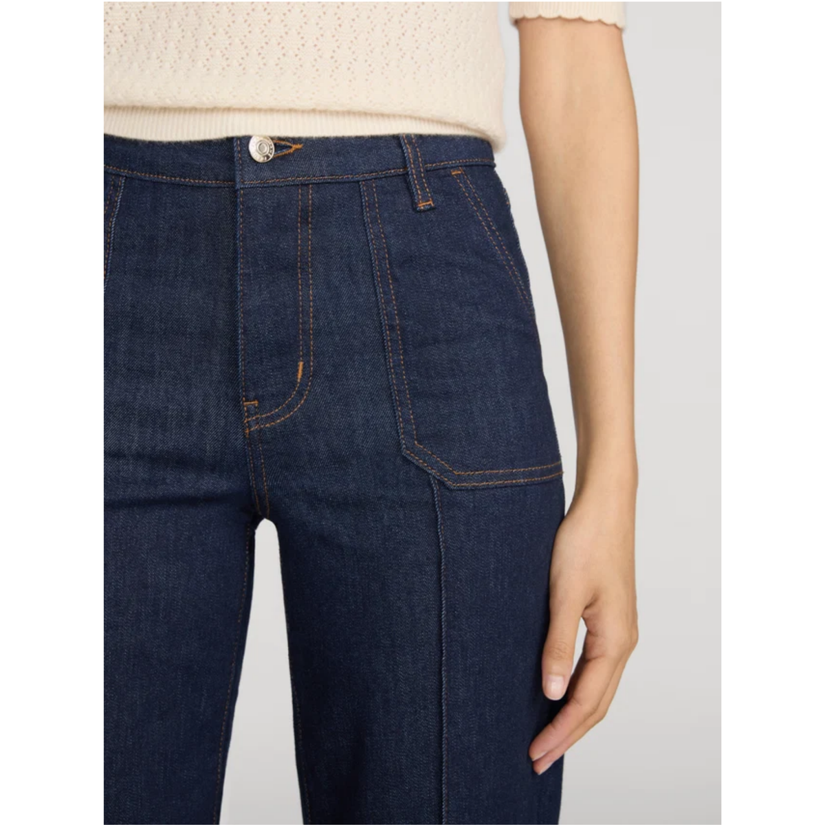 Le Slim Palazzo Pintuck Pocket - Rinse