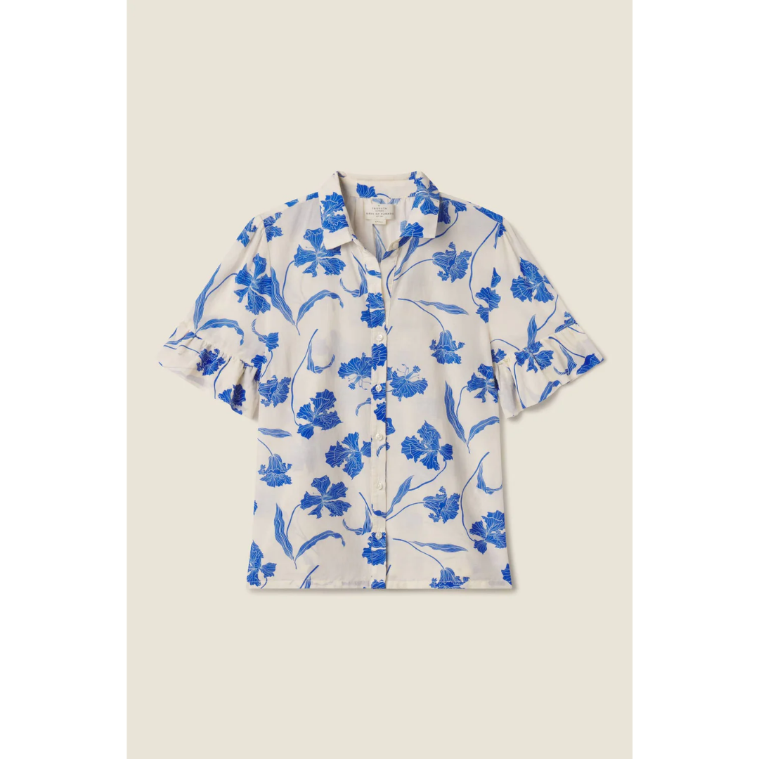 Lena Blouse - Blue Iris