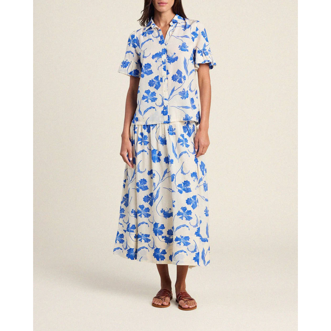 Lena Blouse - Blue Iris