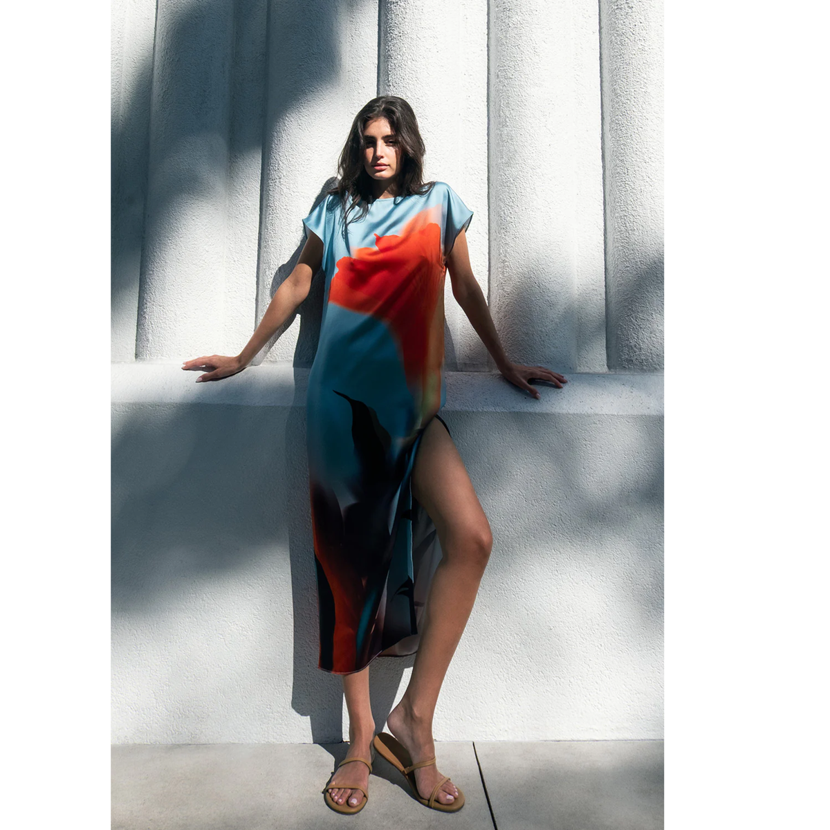 Lenna Dress - Fire Petal