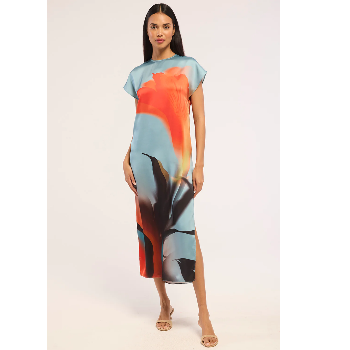 Lenna Dress - Fire Petal