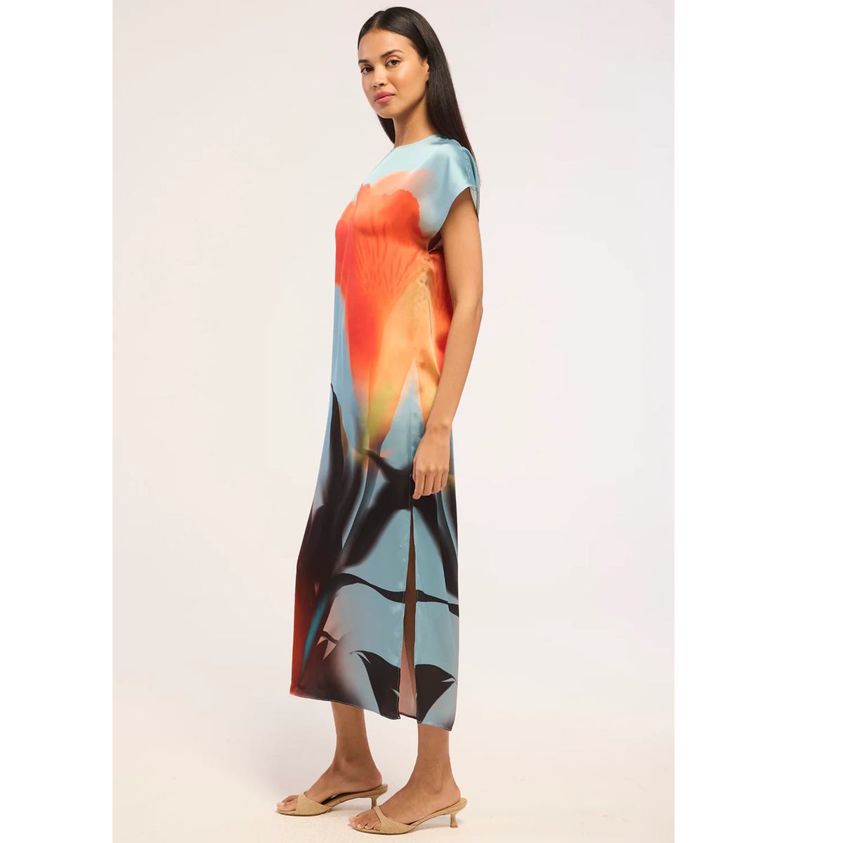 Lenna Dress - Fire Petal