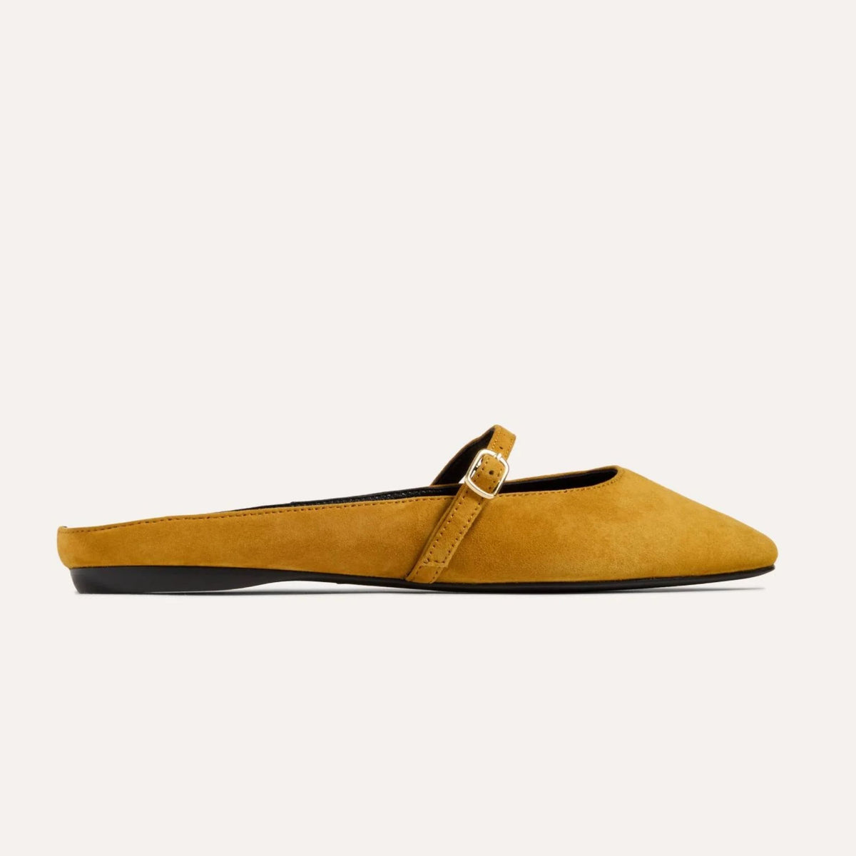 Lily Flat - Ochre Suede