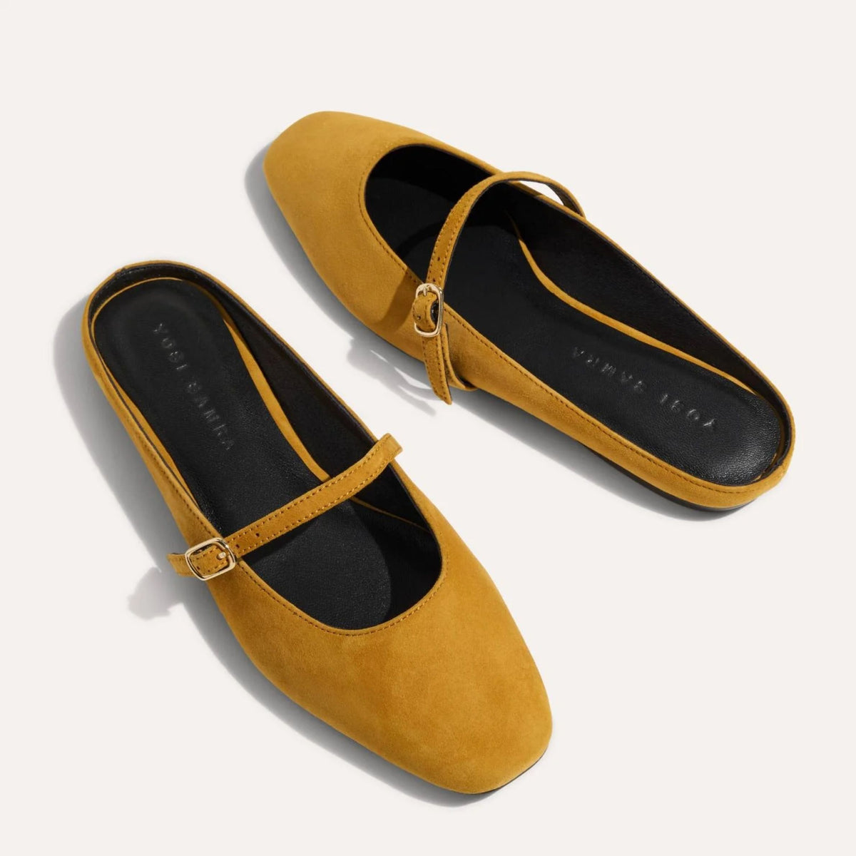 Lily Flat - Ochre Suede