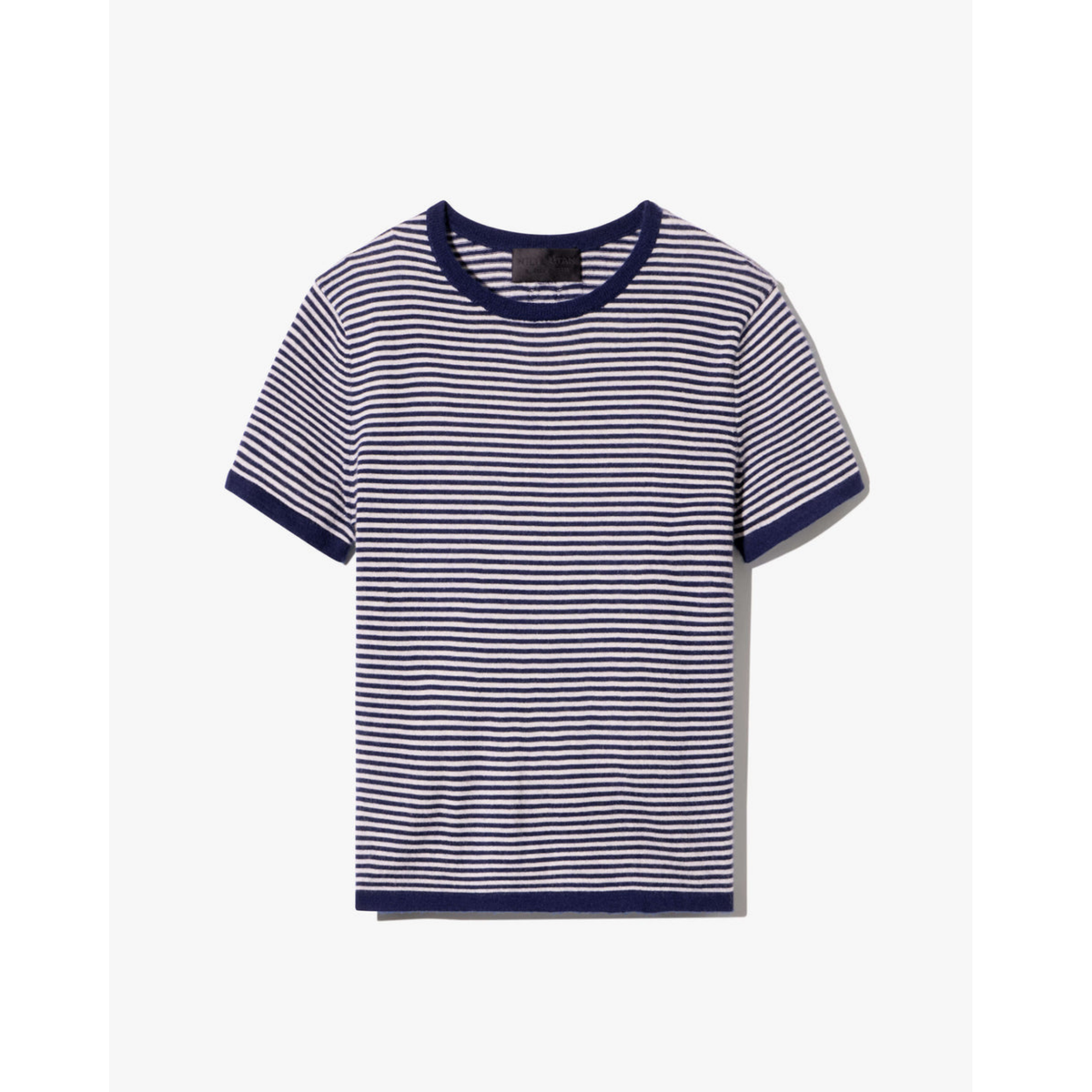 Navy and white striped tee