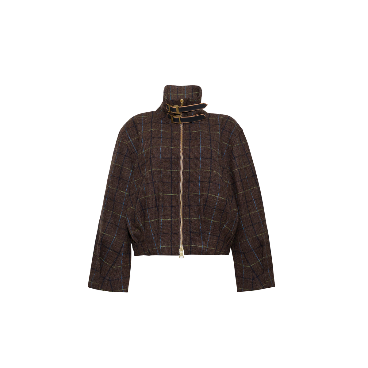 Loana Jacket - Oswald Plaid Army Green
