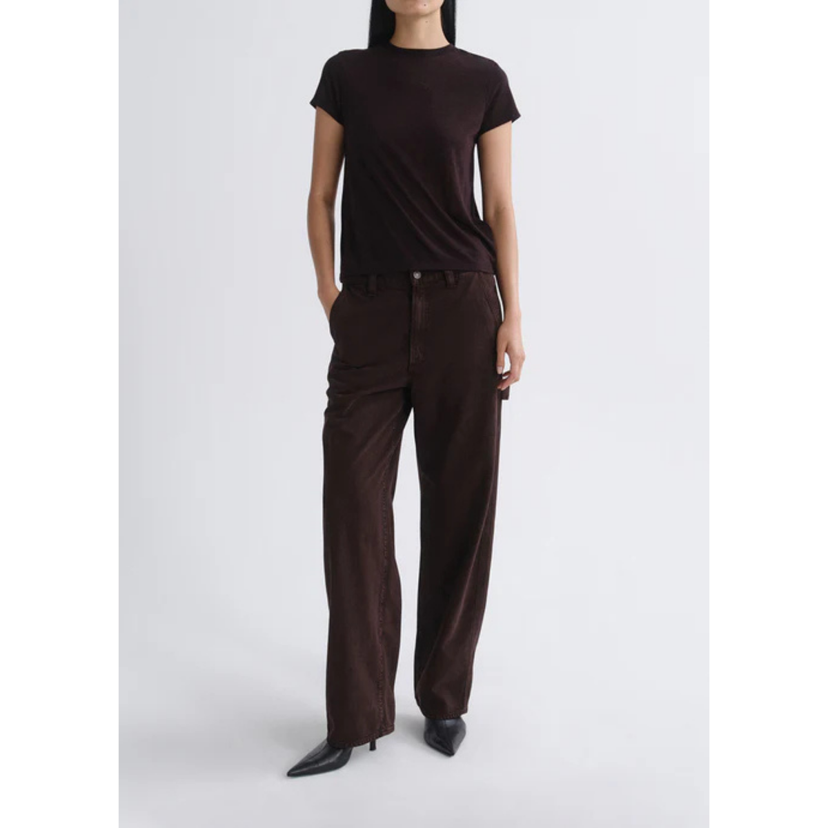 Long Line Adine Tee - Ristretto